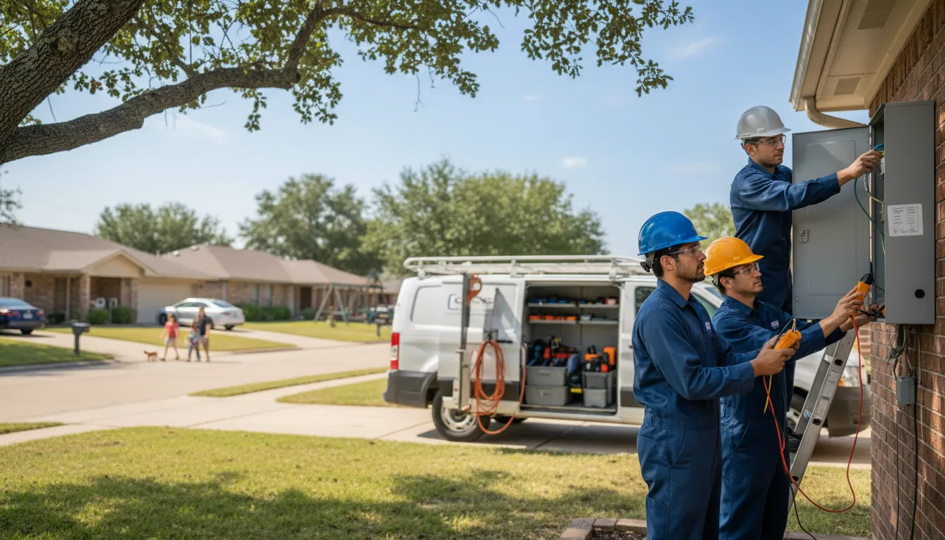 Certified electrician providing emergency electrical services in Sayner, WI